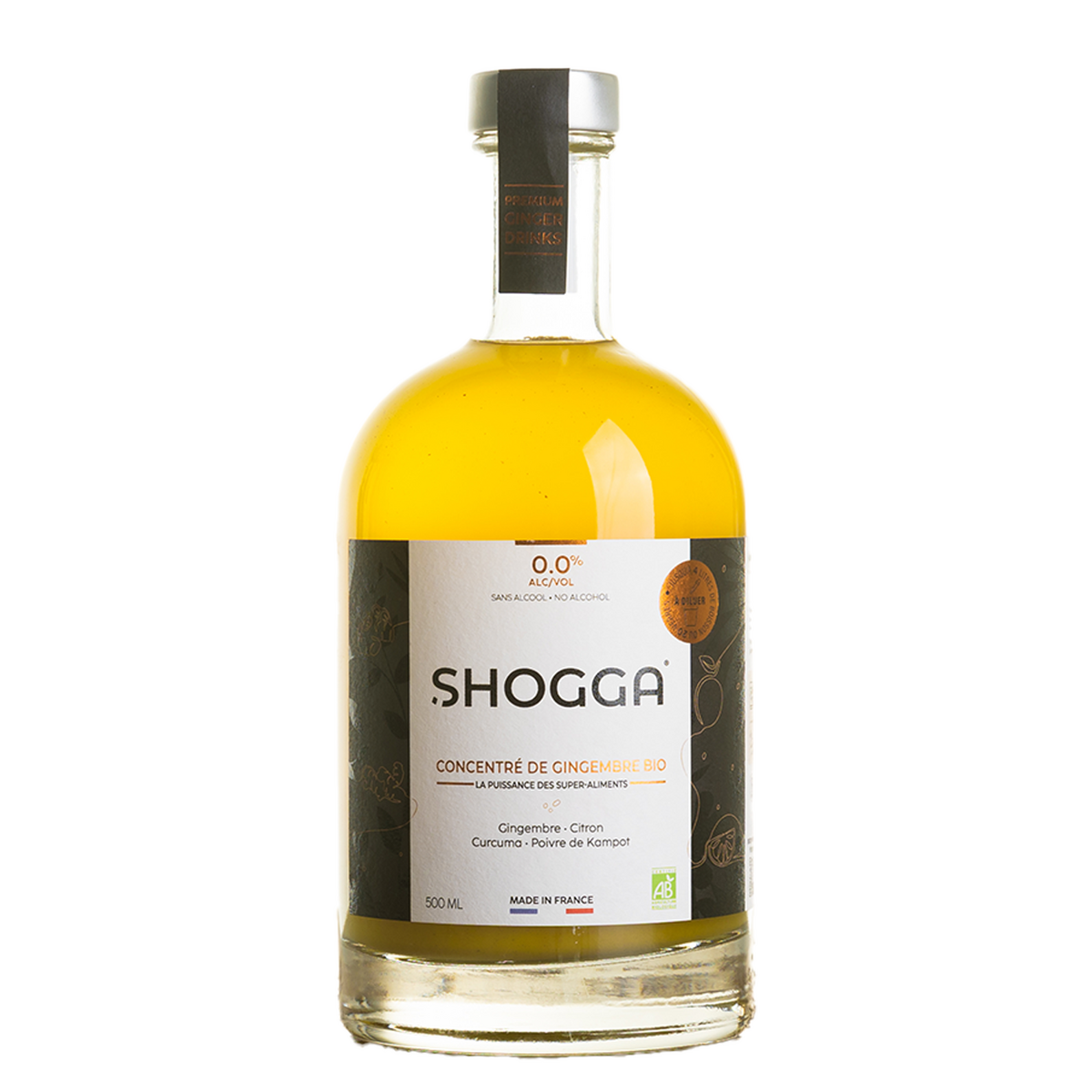 SHOGGA (500 ml) – ¡Bebida de jengibre premium orgánica y francesa!