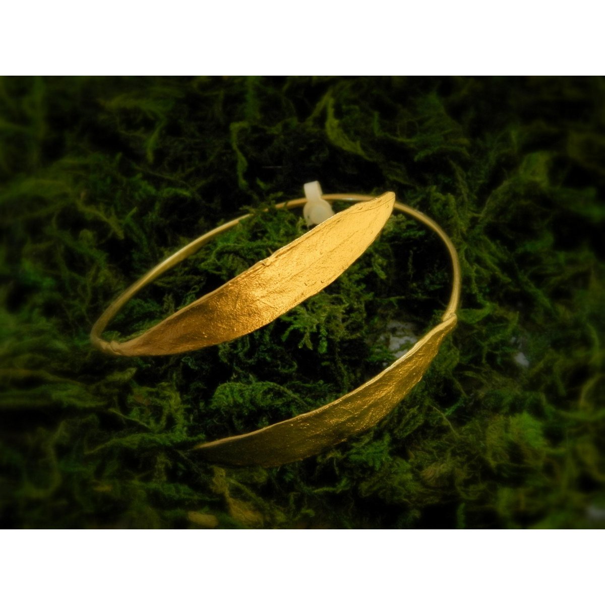 Gold Olive Leaf Bracelet, Gold-Plated Sterling Silver Jewelry, Silver Cuff, Gift for Her, Birthday Gift for Women, Handmade Jewelry