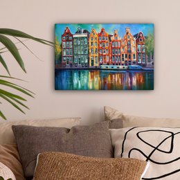 Canvas Painting - Wall Decoration Amsterdam - Oil - Grease - Painting - Art - Wall Decoration Living Room - Bedroom Decoration - Room Accessories - Canvas Paintings