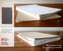 Porte documents en cuir recyclé avec intercalaires