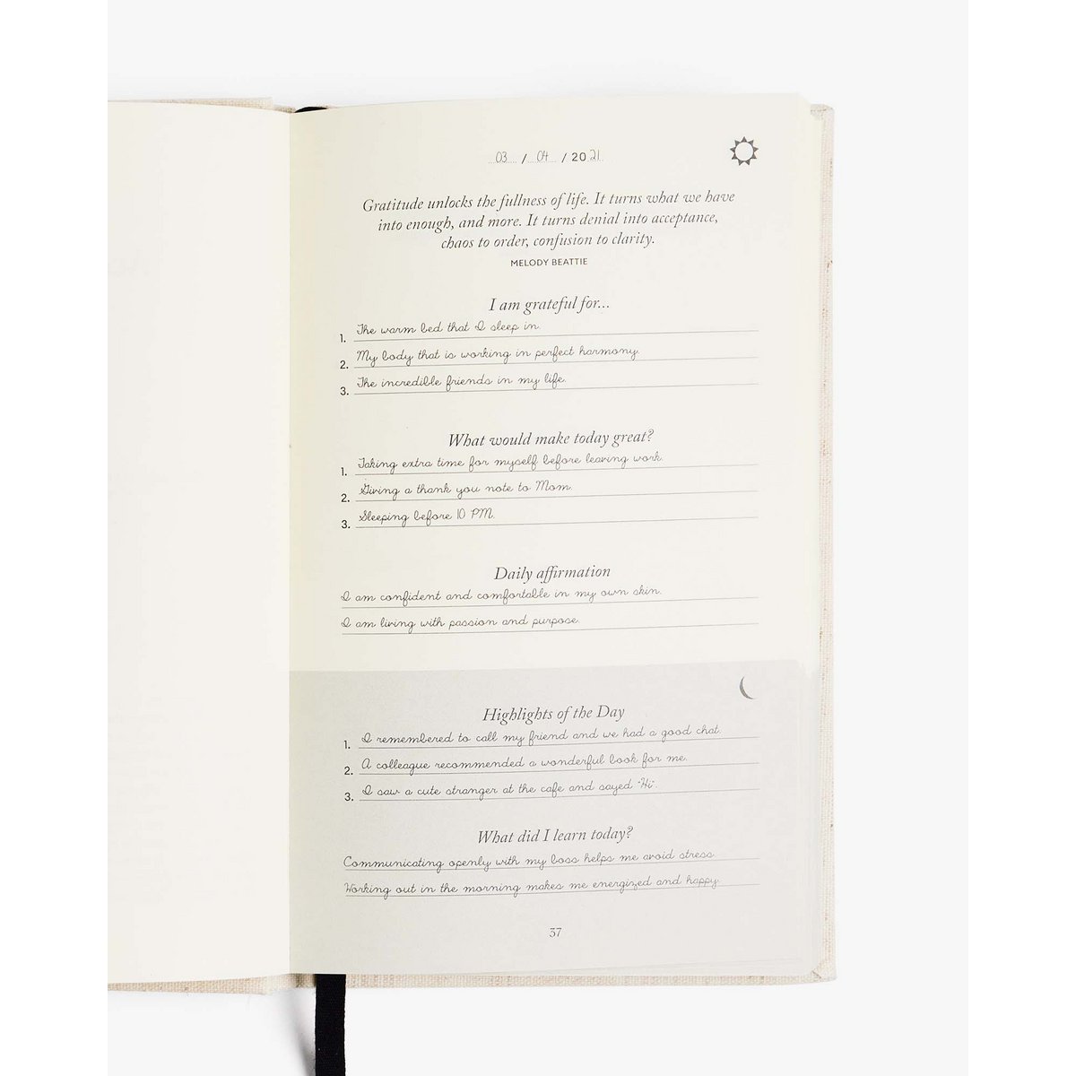 The Five Minute Journal - Daily Guided Gratitude