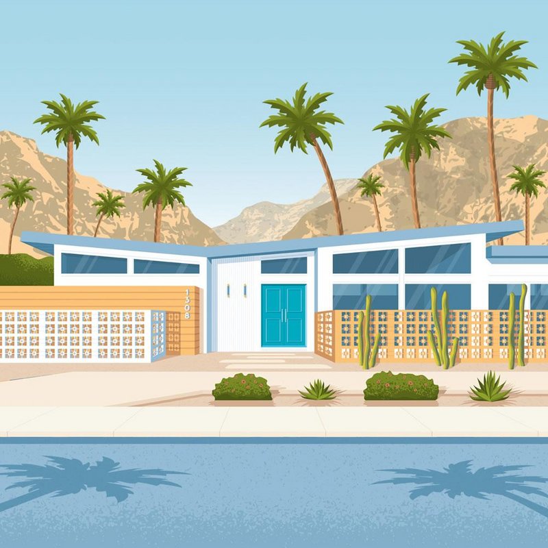 Palm Springs Vintage Poster | Poster City Palm Springs California United States