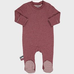 OrganicEra Organic Baby Footed Sleepsuit, Bordeaux