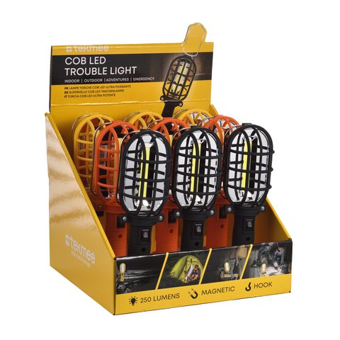 Ultra powerful COB LED flashlight 250 Lumens - Ultra practical - Magnetic support with hook