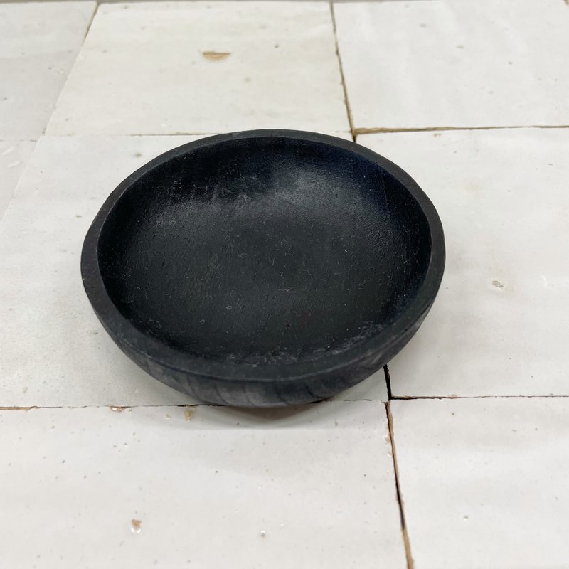 Schüssel Teak Schwarz 8cm