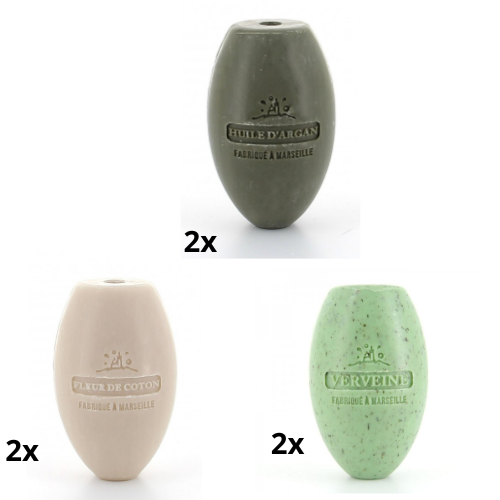 2x Bolzeep Arganöl, 2x zerstoßenes Eisenkraut, 2x Baumwollblüte