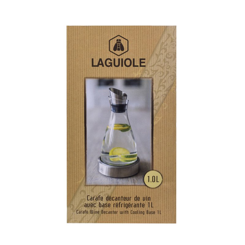 Carafe in glass 1.78ml, 22x12 cm