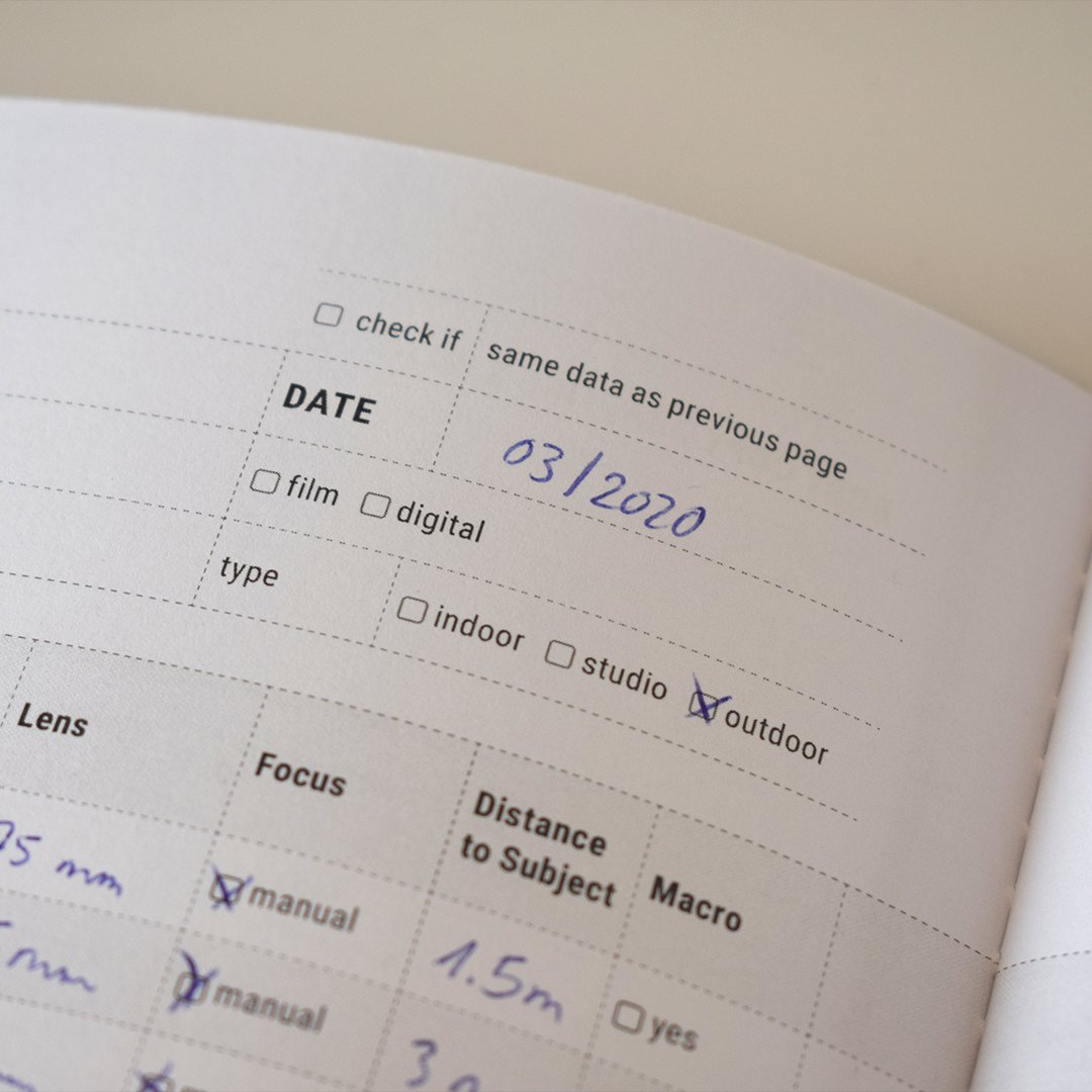 Photographes Papeterie Carnet