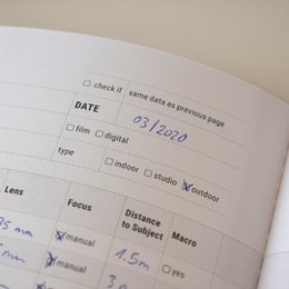 Fotografers brevpapir notesbog
