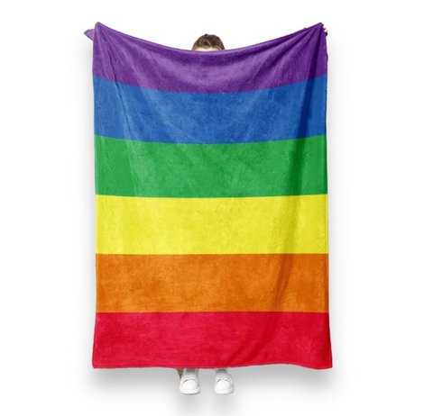 Kinky Pleasure - T087 - Rainbow -deken - 3 maten