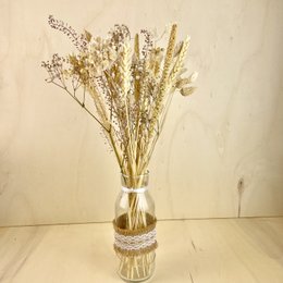 Bukiety BLOOMY Suszone kwiaty Beżowy