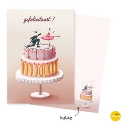 Biglietto di auguri Torta di congratulazioni