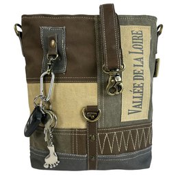 Sunsa vintage schoudertas. Canvas schoudertas, damestas