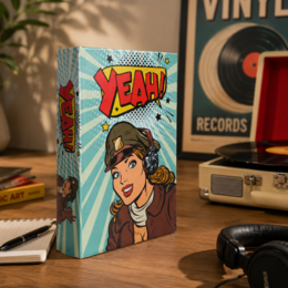 Boîte à livres Fake Comics Yeah en MDF