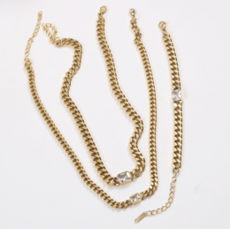Martha - Cubaanse schakelketting 10 mm