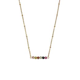 Collier Tourmaline Pastèque - Or