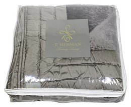 BEDCOVER ANTRACITE GREY 180*265cm - ANIMA