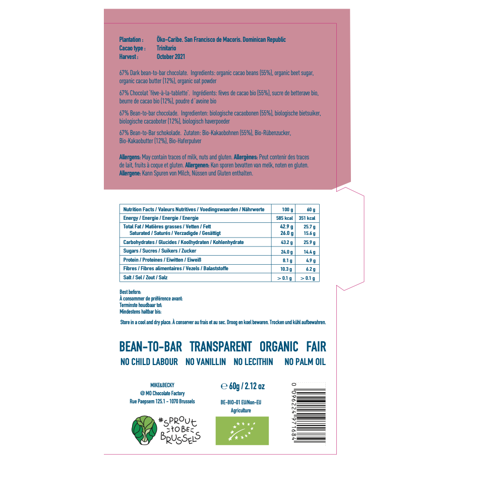 Cremiger Hafer 67 % – Dominikanische Republik – BIO