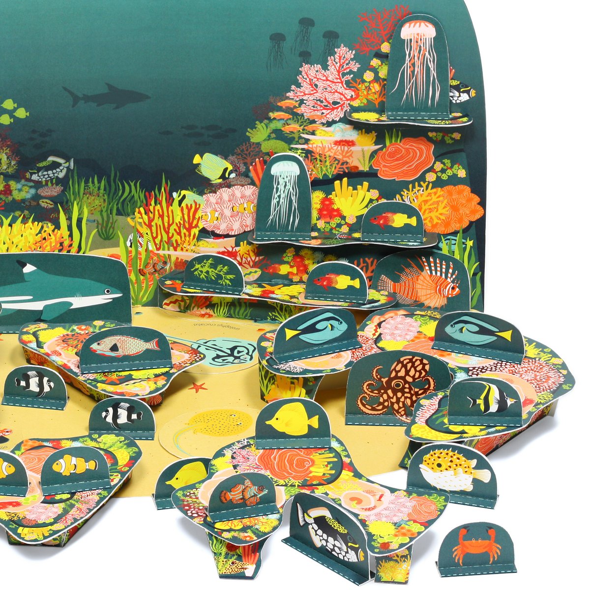Coral Reef Paper Toy