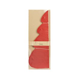 Honeycomb Christmas tree made of paper/cardboard, red (W/H/D) 35x50x35cm