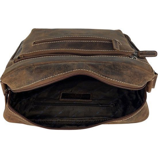 Sac à bandoulière Arrigo pour dames - Cognac Buffaloer Crossbody Bag