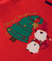 Baby Christmas Tree & Gnome Embroidered Sweater