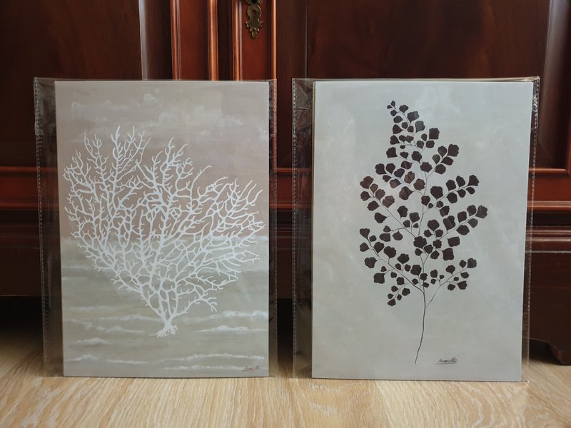 Scandi Coral Plakat "Coral Of The Sea" A4 - Bæredygtige kunsttryk på genbrugspapir i cellofan