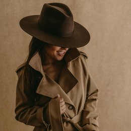 Tlaquepaque · Brown fedora felt hat