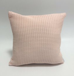 Stone pine cushion / decorative cushion waffle pique
