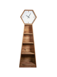 Librería con reloj 55 x 28 x 180 h cm