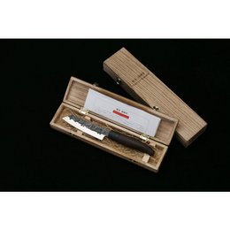 TAKAHIRO MIYAZAKI - Santoku bocho Chisaii- Santoku Messer 5 inch, Klinge aus japanischem blauem Papierstahl