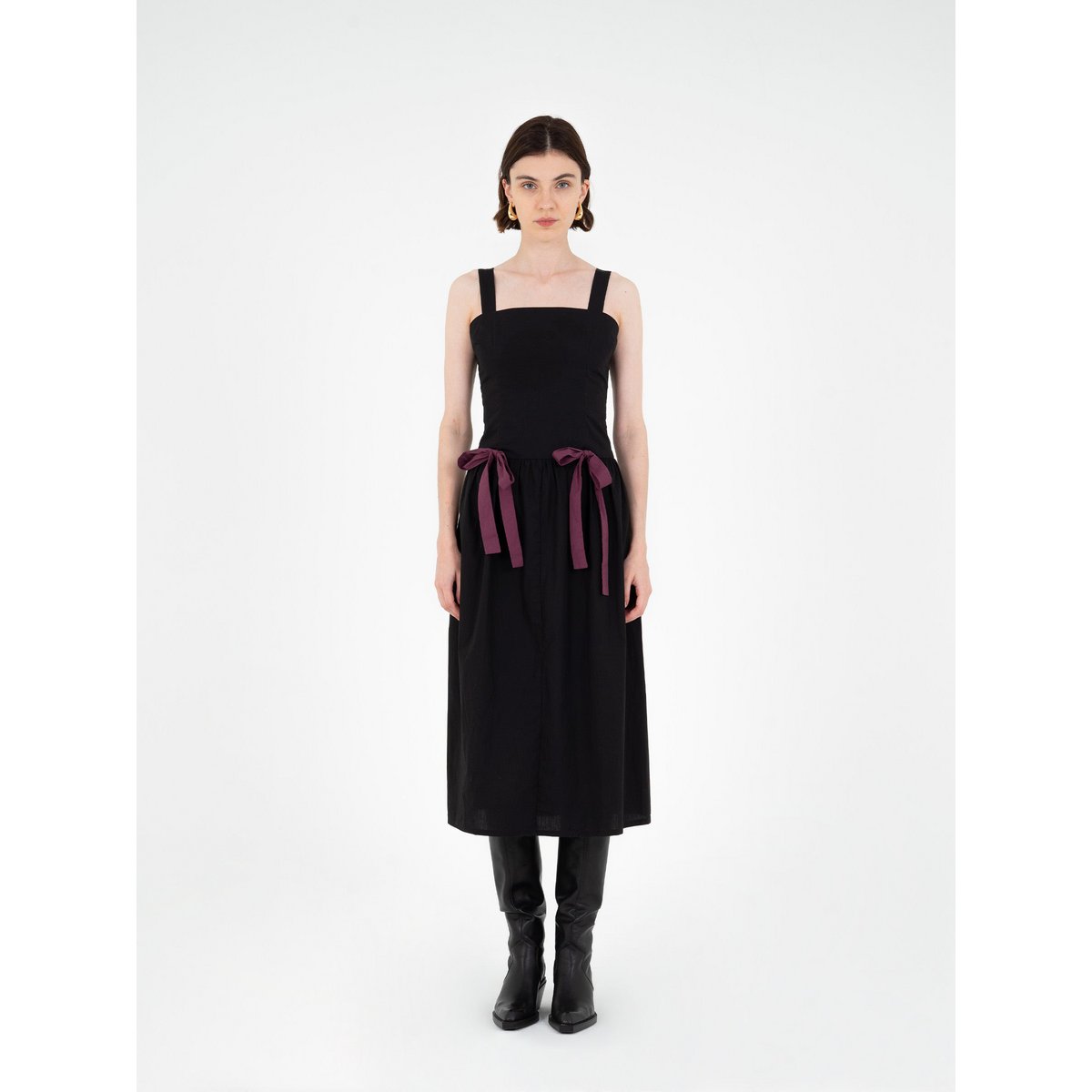 Kind Black Midi Dress