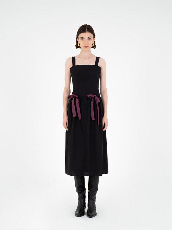 Kind Black Midi Dress