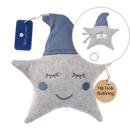 Etoile mobile musicale bleu-gris