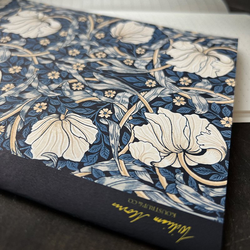 Note Booklet - Pimpernel Dark Blue - William Morris