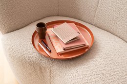 Notebook A5 - Orange Waves - FSC Mix Credit