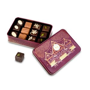 Piccola Christmas Gingerbread Praline Box - Red