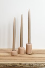 Sandstone candlesticks