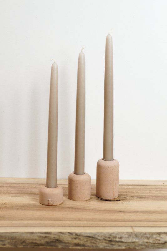 Sandstone candlesticks