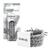Haargummis Grau - Bellody®(4 Stk.) - Stylisch geflochtene Haargummis
