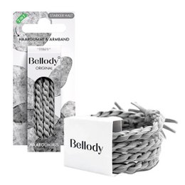 Hårbånd Grå - Bellody®(4 stk.) - Stilfulde flettede hårbånd