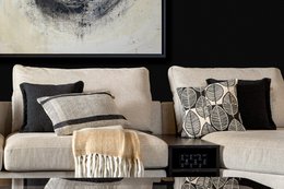 Dutch Decor OTIS - Cushion 45x45 cm Raven - black