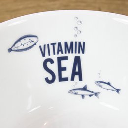 Porcelain bowl Vitamin Sea