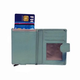 Cardprotector - Miniwallet - Mini wallet - Leather card holder leather - Credit card holder In 11 Colors