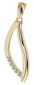 925/- Echt zilveren hanger "Diavelix", verguld