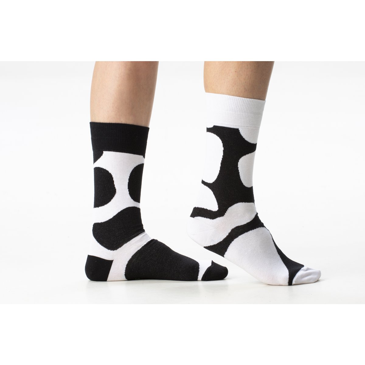 Chaussettes dépareillées françaises Oh la Vache !