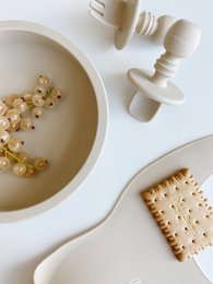 Juego de Cubiertos de Silicona - Beige Ostra