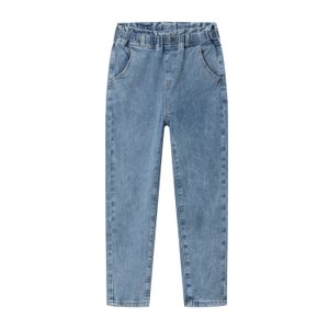 Meisjesjeans met elastische taille en riem
