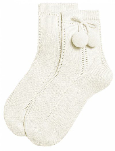 iN Control 2pack JACQUARD sokker med pomponer