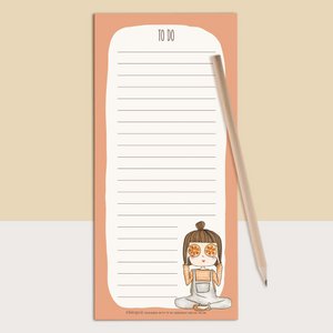Notepad - girl orange